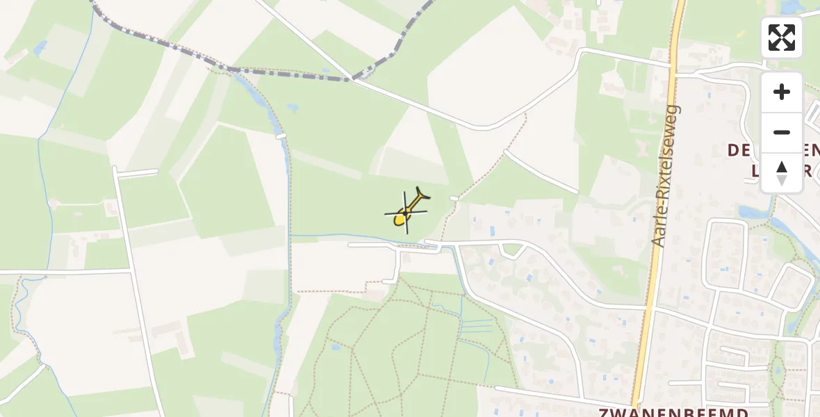 Routekaart van de vlucht: Lifeliner 3 naar Helmond