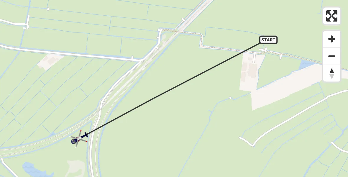 Vluchtroute Politiehelikopter Weesp - Weesp, 02 februari 2024, 16:38