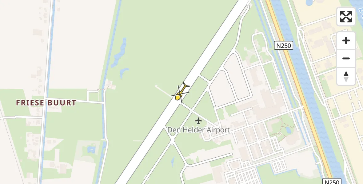 Vluchtroute  van Vliegveld De Kooy naar Vliegveld De Kooy