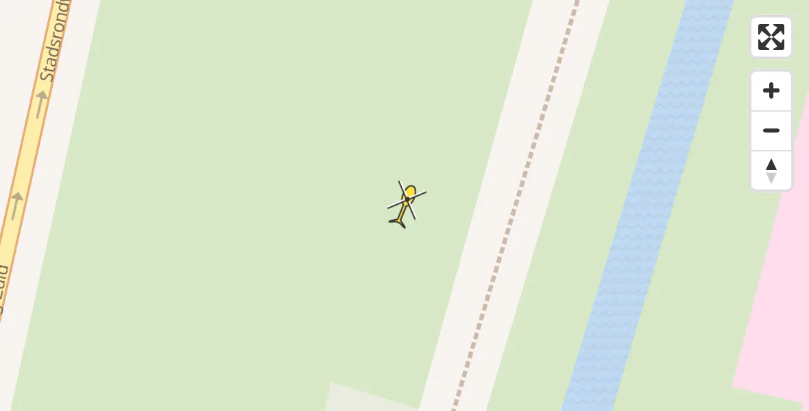 Routekaart van de vlucht: Ambulancehelikopter naar Sneek