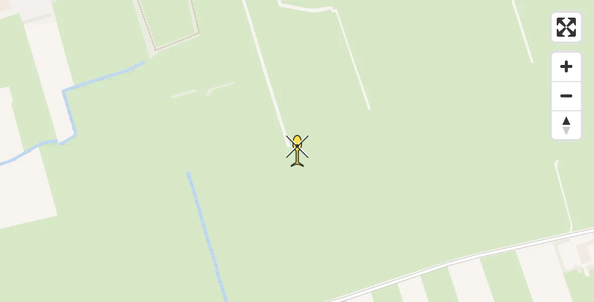 Routekaart van de vlucht: Ambulancehelikopter naar Aldeboarn