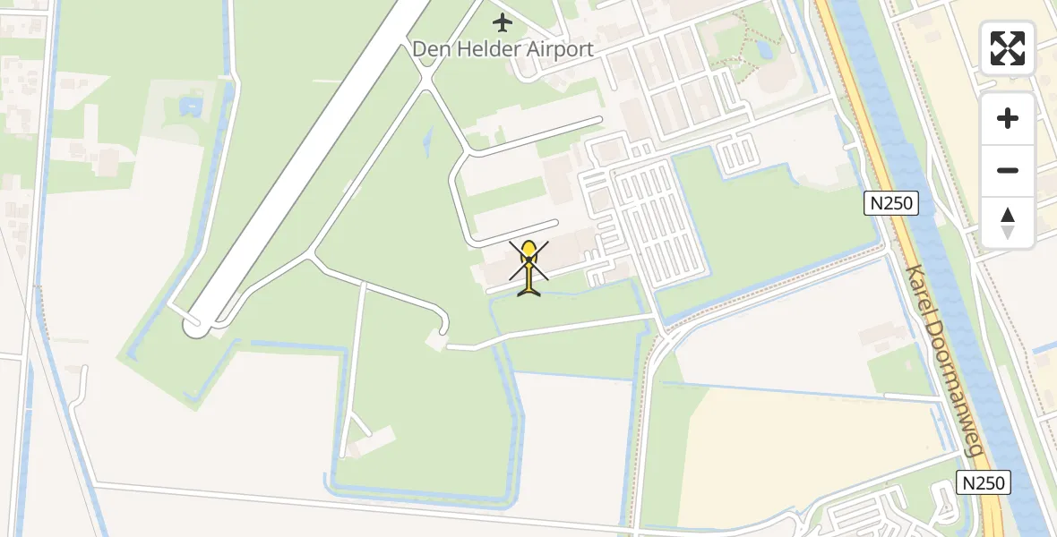 Vluchtroute  van Vliegveld De Kooy naar Vliegveld De Kooy