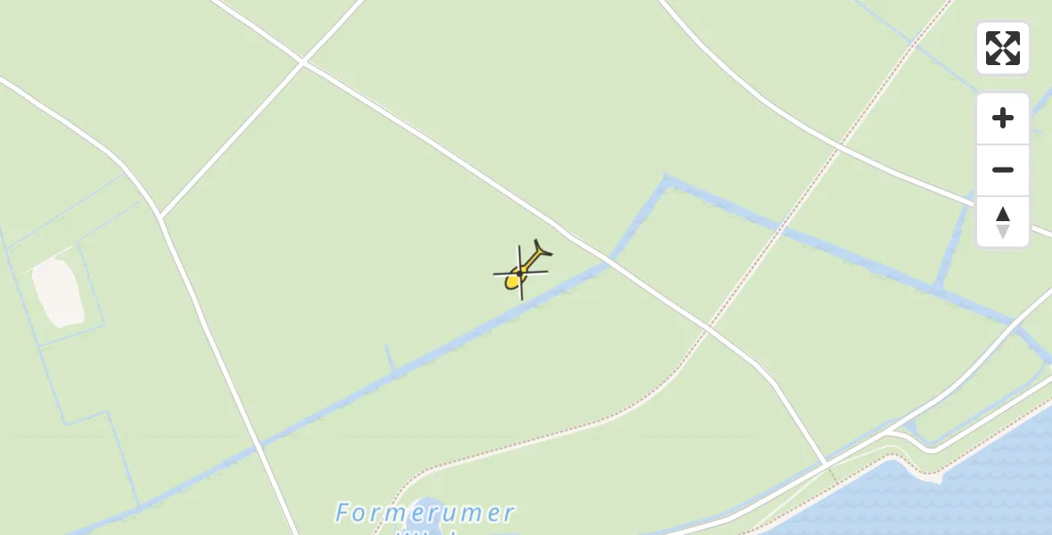 Routekaart van de vlucht: Ambulancehelikopter naar Formerum
