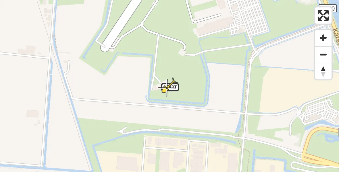 Vluchtroute  van Vliegveld De Kooy naar Vliegveld De Kooy