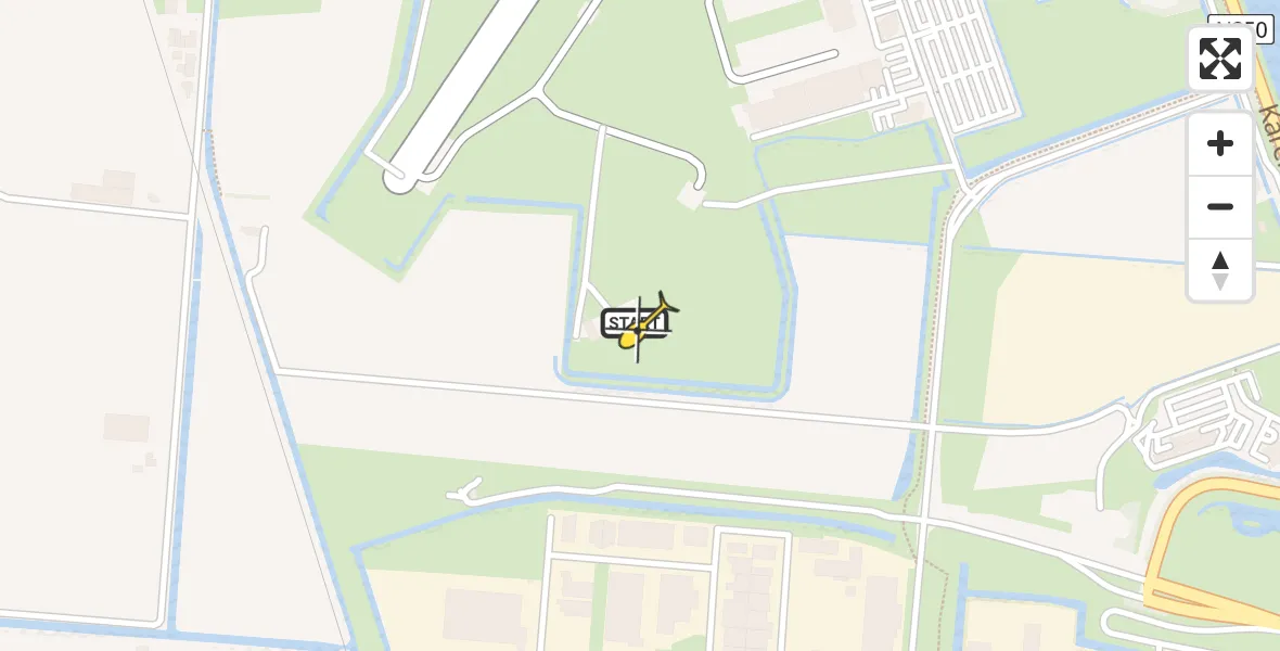 Vluchtroute  van Vliegveld De Kooy naar Vliegveld De Kooy