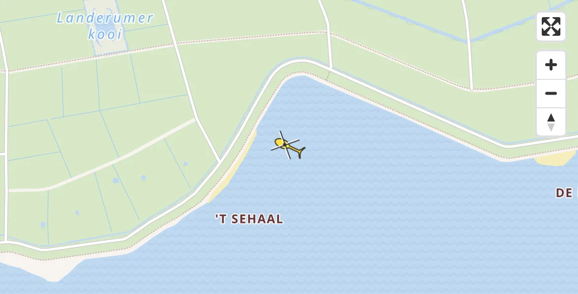 Routekaart van de vlucht: Ambulancehelikopter naar Formerum