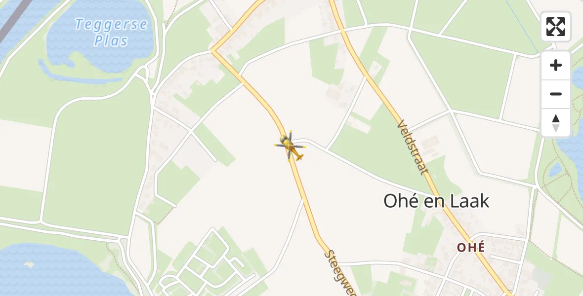 Vluchtroute Traumahelikopter Ohé en Laak - Ohé en Laak, 08 februari 2024, 14:37
