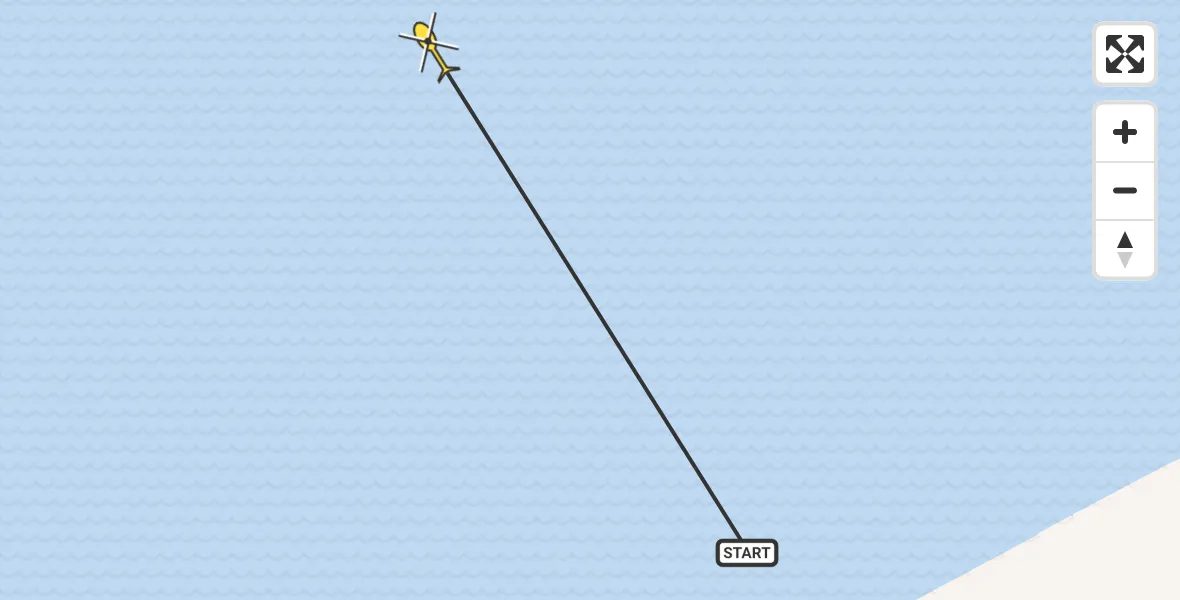 Routekaart van de vlucht: Ambulanceheli naar Hollum, Kromme Balg