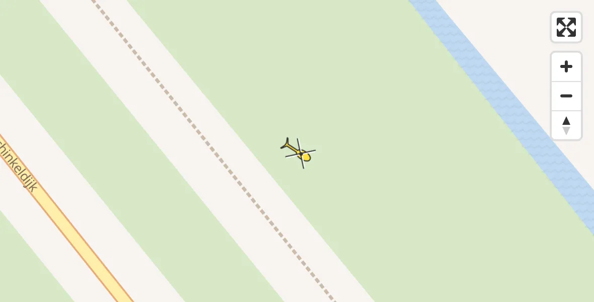 Routekaart van de vlucht: Traumahelikopter naar Callantsoog