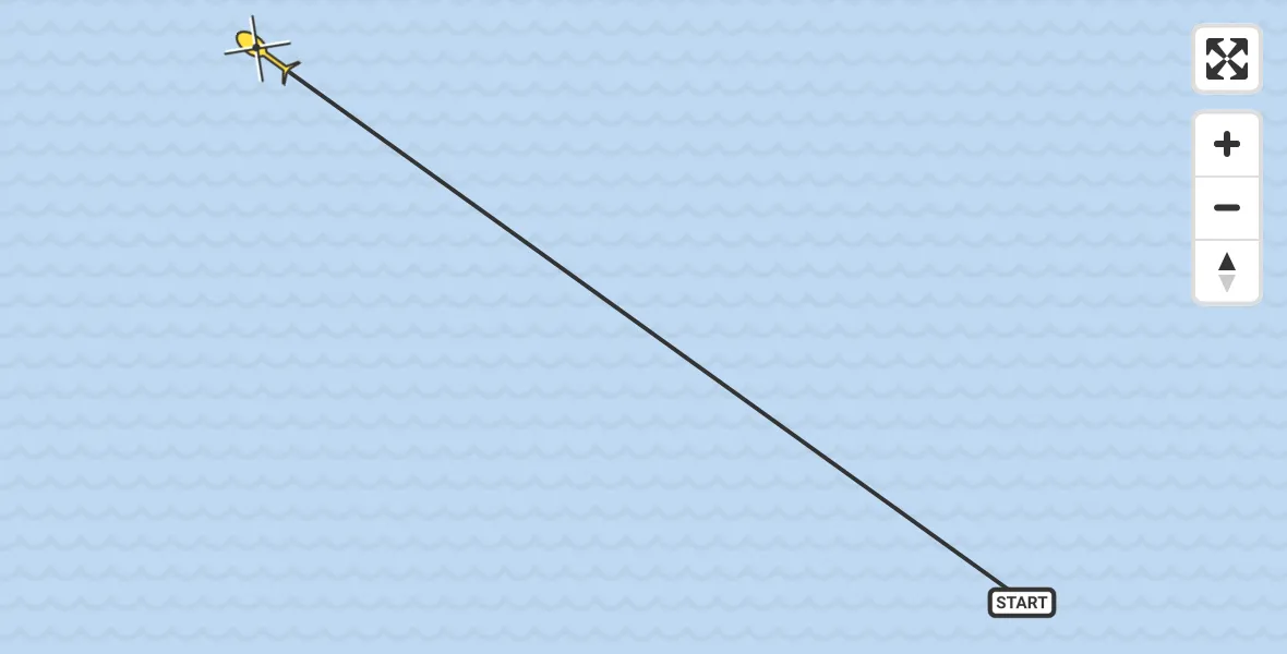 Routekaart van de vlucht: Ambulancehelikopter naar Oosterend