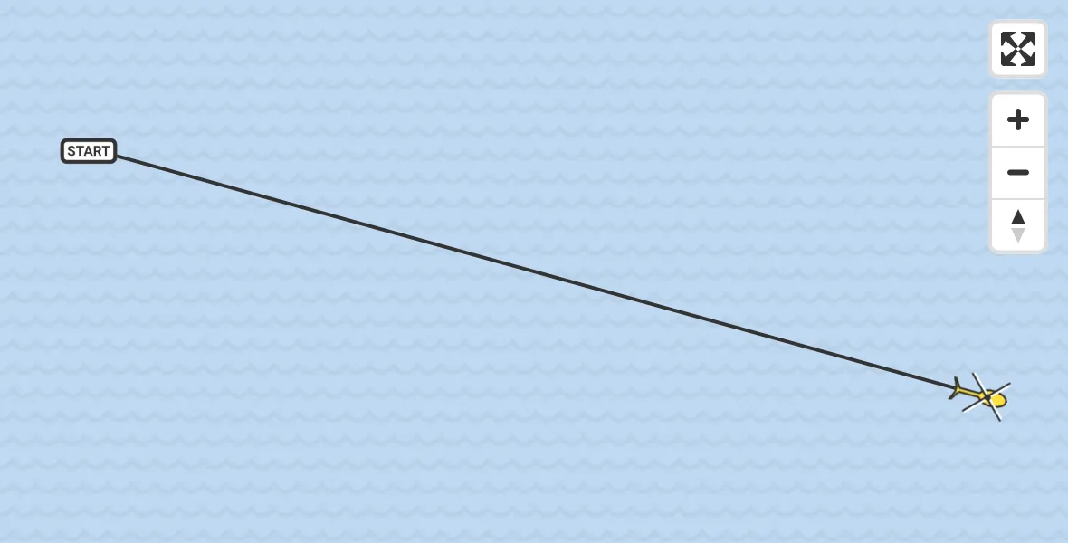 Routekaart van de vlucht: Ambulanceheli naar Oosterend