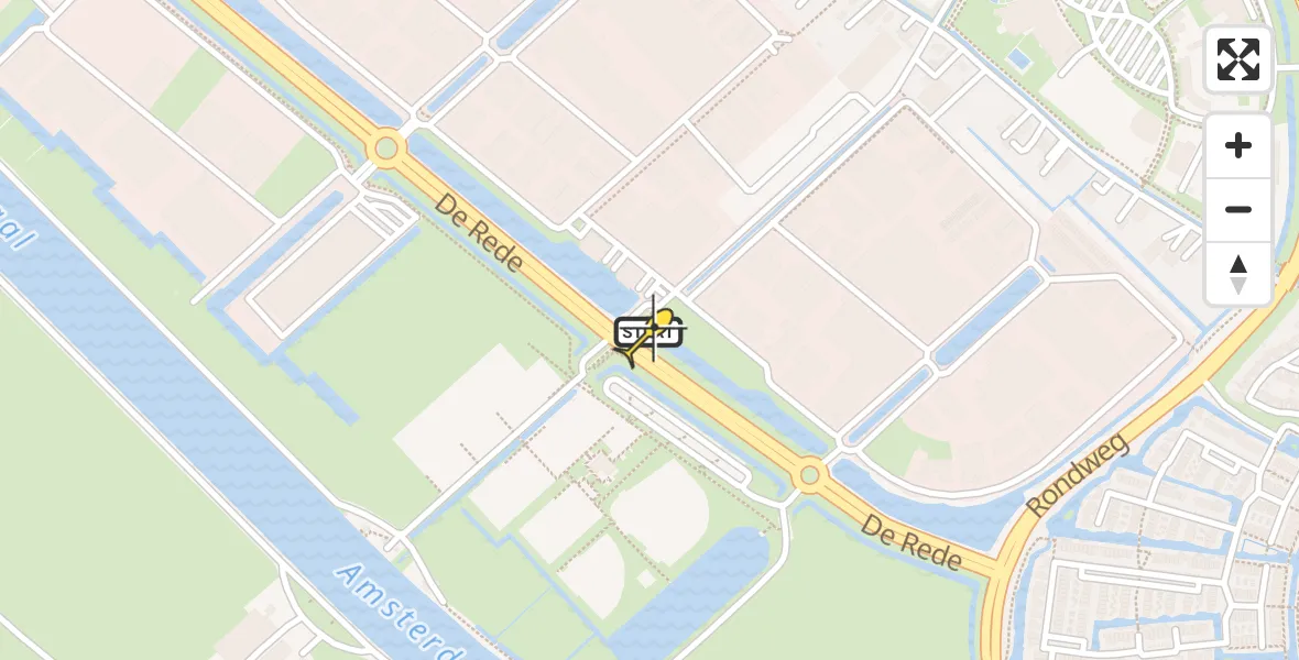 Routekaart van de vlucht: Traumahelikopter naar Houten, De Rede