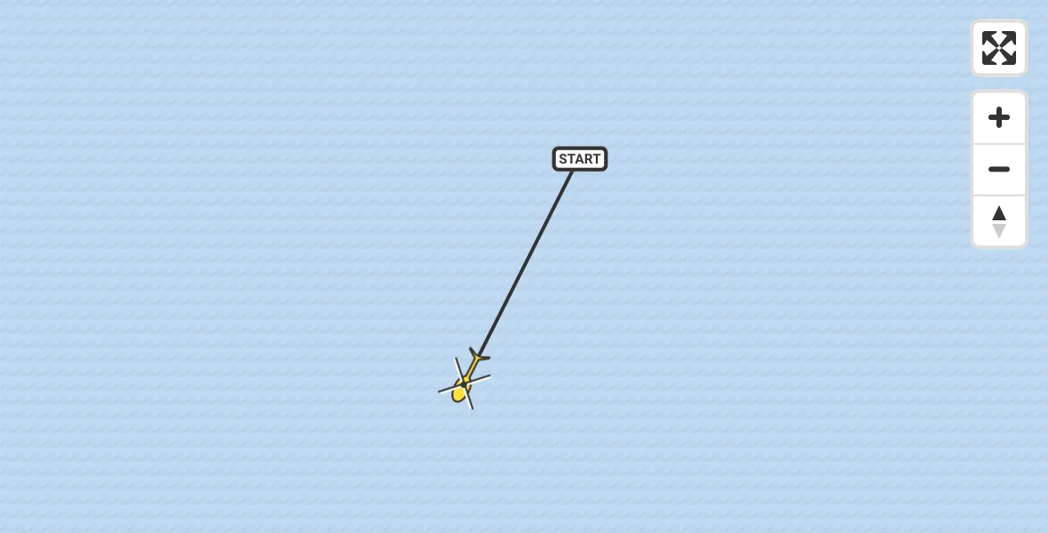 Routekaart van de vlucht: Kustwachthelikopter naar Makkum