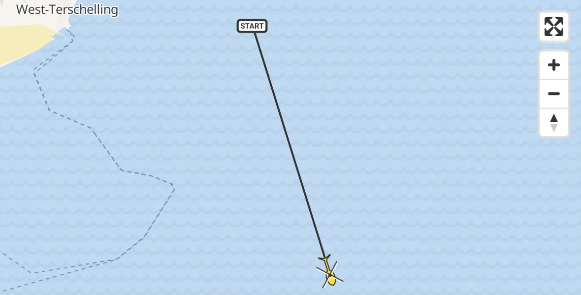 Routekaart van de vlucht: Ambulancehelikopter naar Formerum