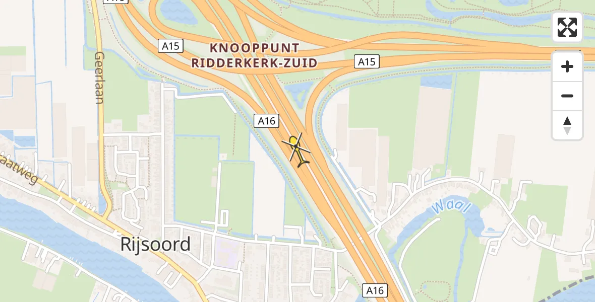 Routekaart van de vlucht: Lifeliner 2 naar Ridderkerk