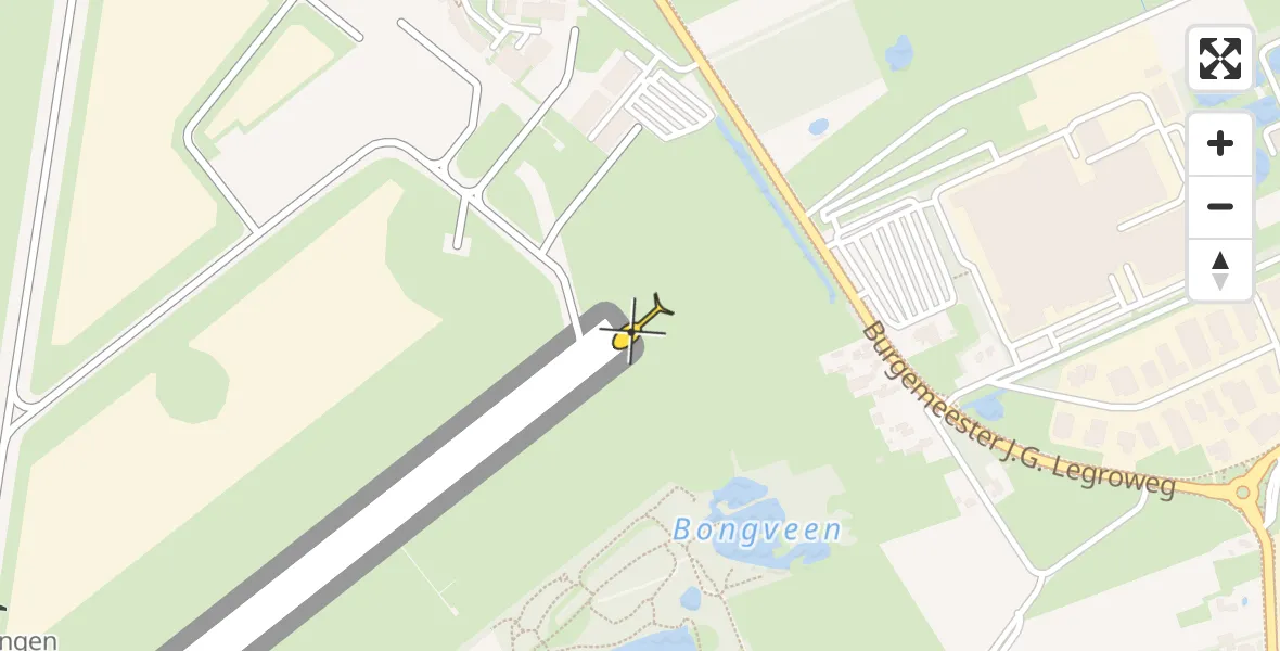 Routekaart van de vlucht: Lifeliner 4 naar Groningen Airport Eelde