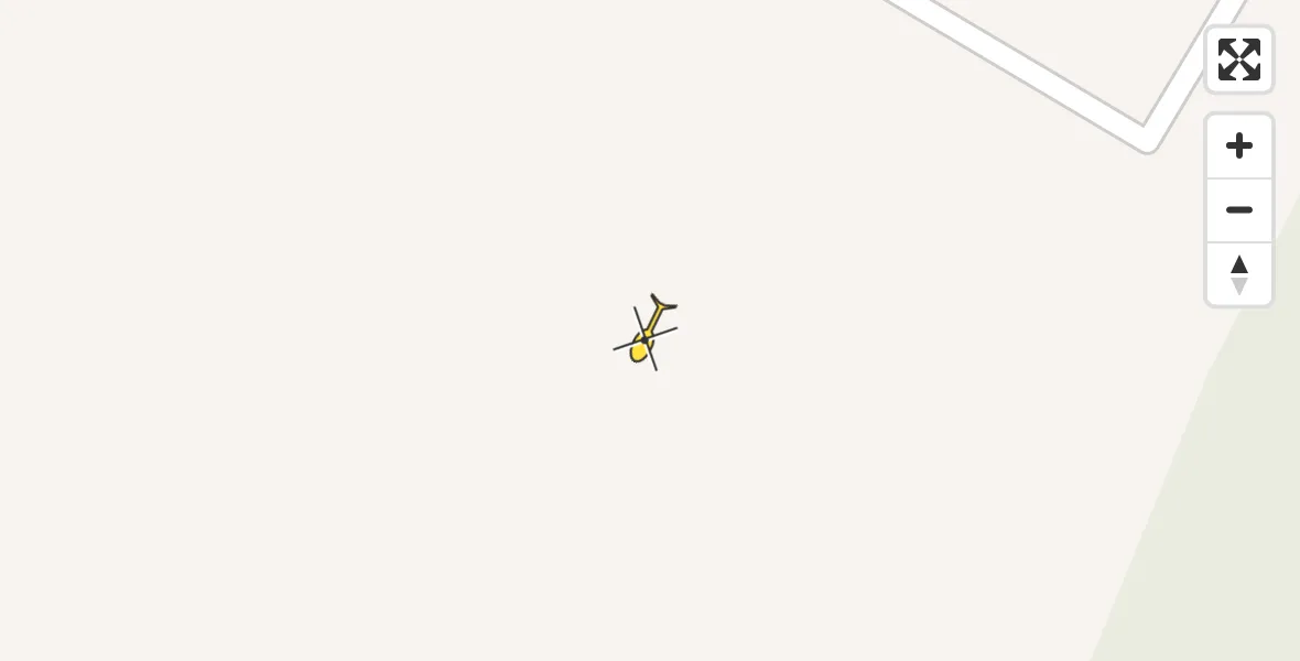 Routekaart van de vlucht: Traumahelikopter naar Bilthoven