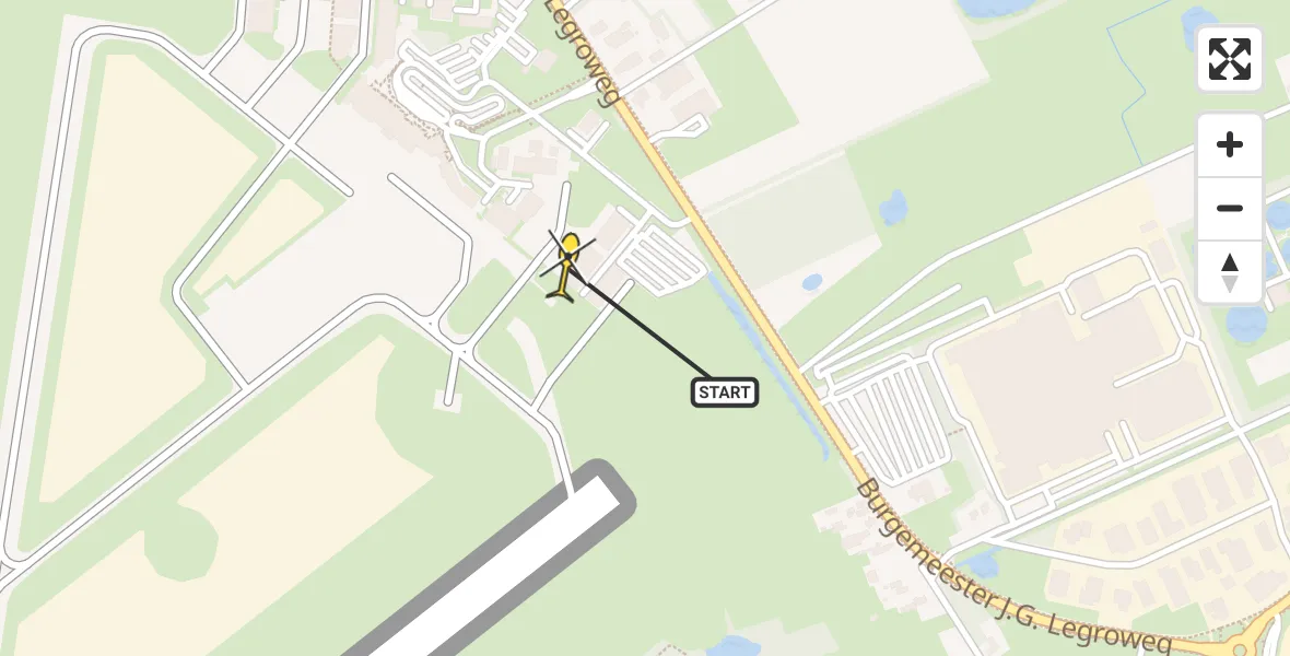 Routekaart van de vlucht: Lifeliner 4 naar Groningen Airport Eelde, Machlaan