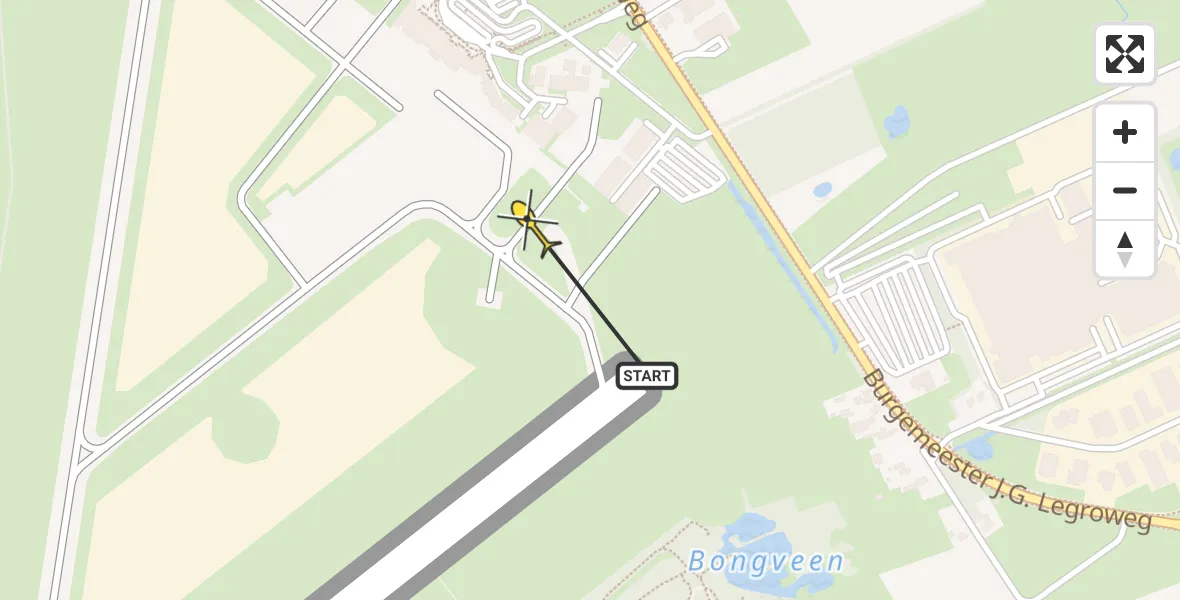 Routekaart van de vlucht: Lifeliner 4 naar Groningen Airport Eelde, Machlaan