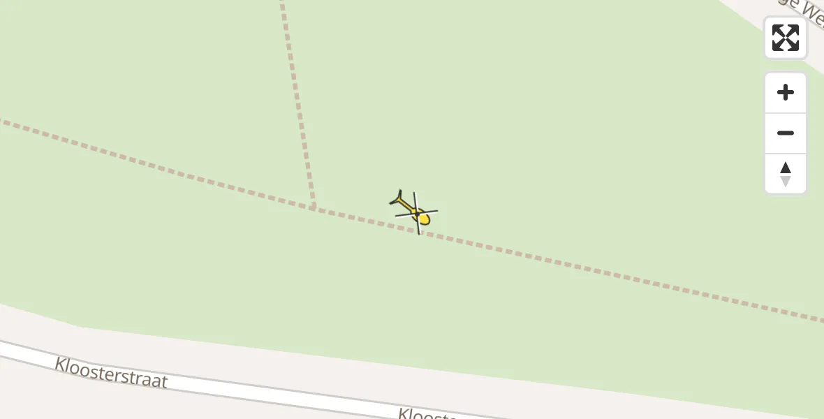 Routekaart van de vlucht: Traumahelikopter naar Grubbenvorst