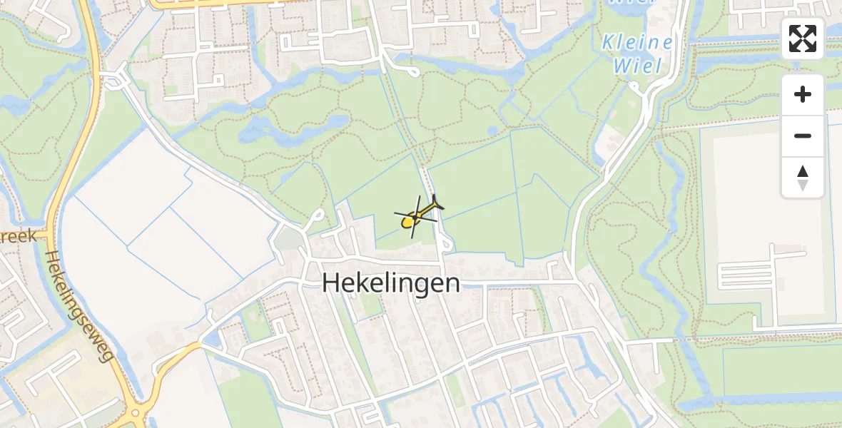 Routekaart van de vlucht: Lifeliner 2 naar Hekelingen