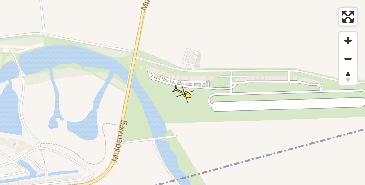 Vluchtroute  van Vliegveld Midden-Zeeland naar Vliegveld Midden-Zeeland