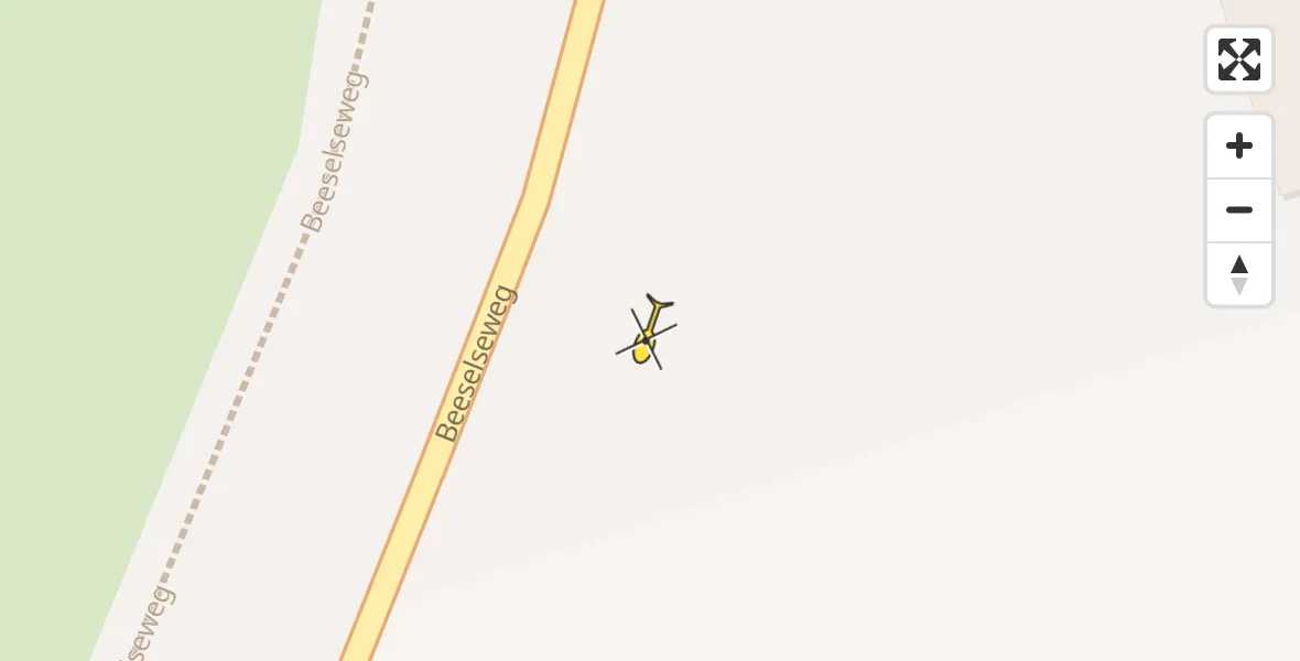 Routekaart van de vlucht: Politiehelikopter naar Swalmen