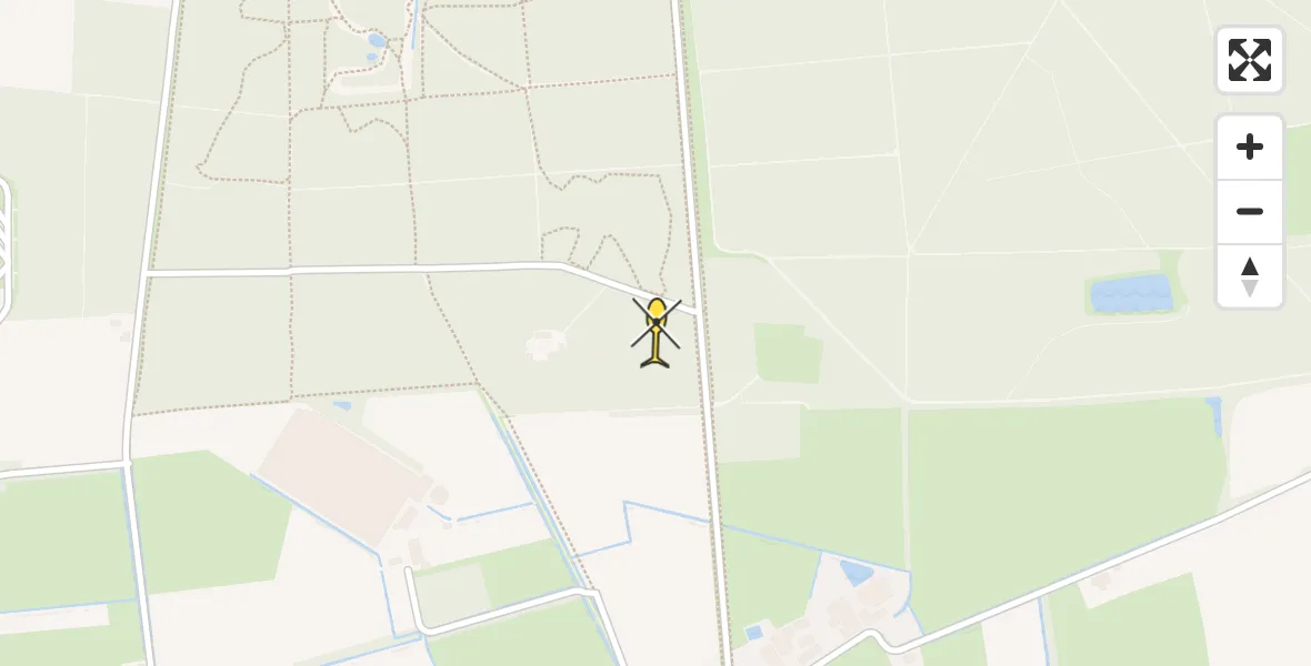 Routekaart van de vlucht: Traumahelikopter naar Reek