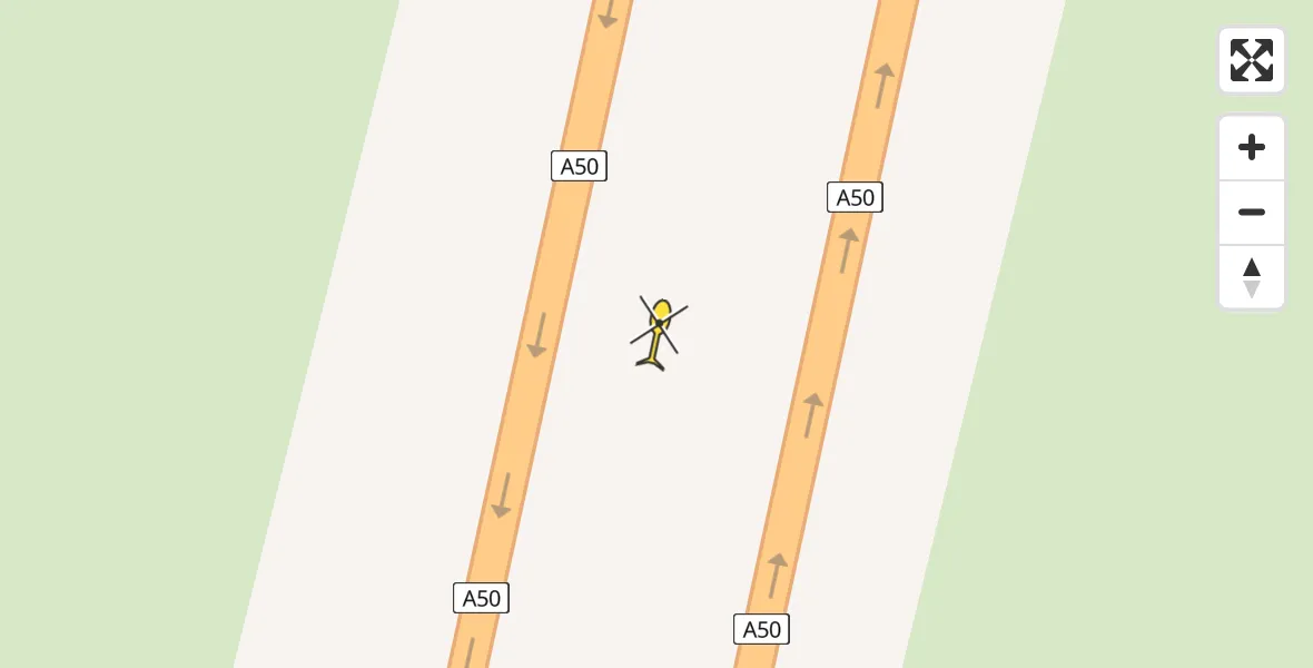 Routekaart van de vlucht: Politiehelikopter naar Hernen