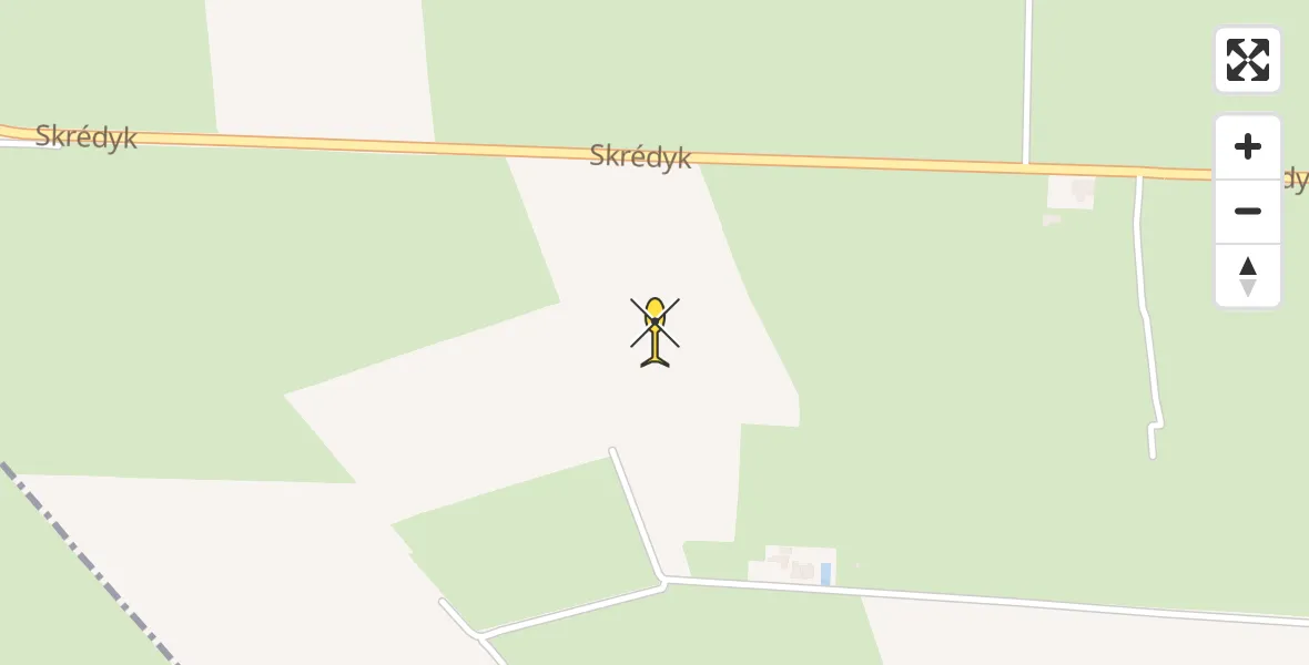 Routekaart van de vlucht: Ambulancehelikopter naar Koarnjum