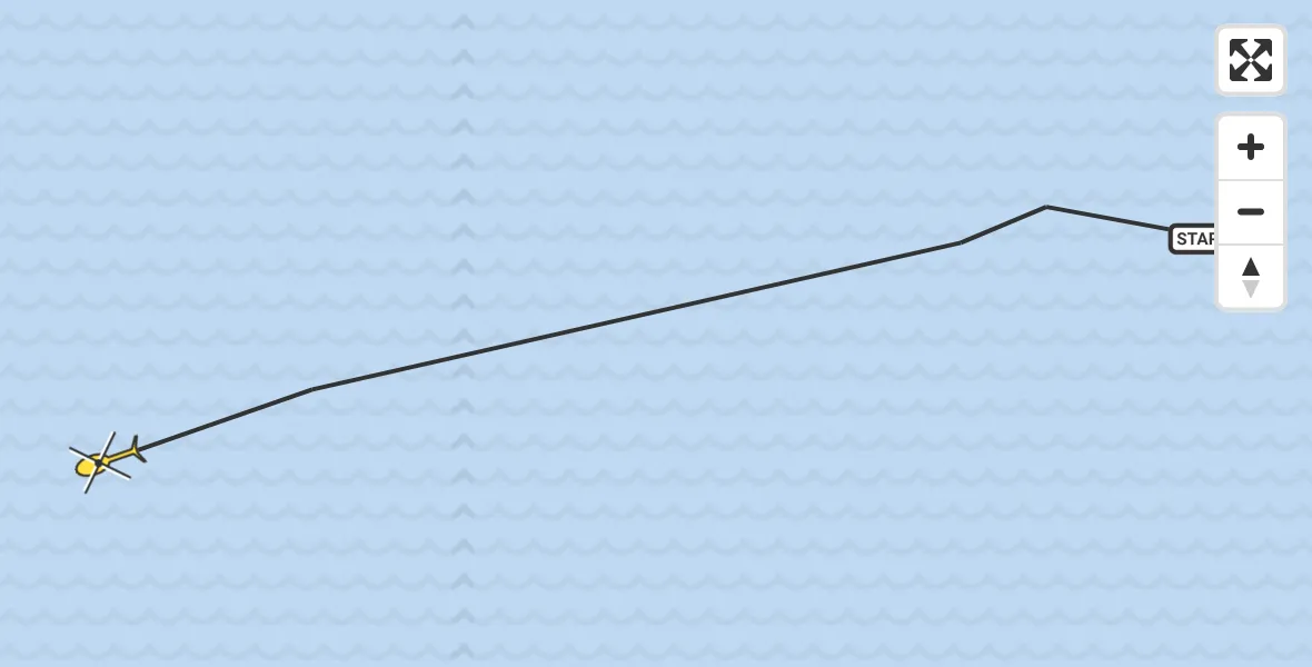 Routekaart van de vlucht: Ambulancehelikopter naar Oosterend, Vlakte Van Kerken