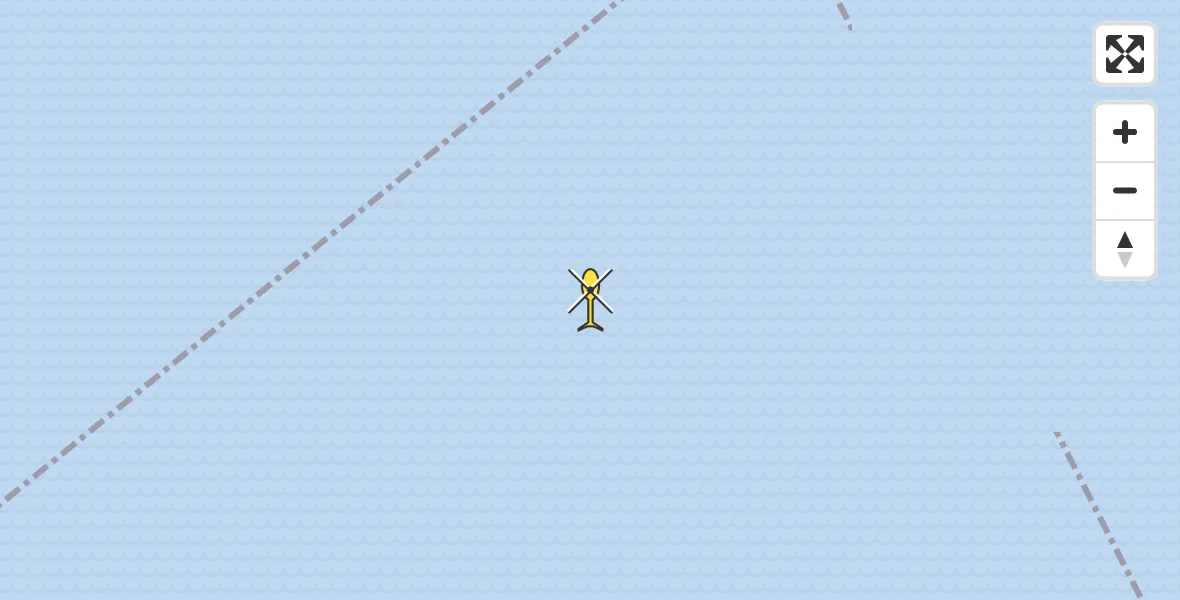 Routekaart van de vlucht: Ambulancehelikopter naar Den Helder