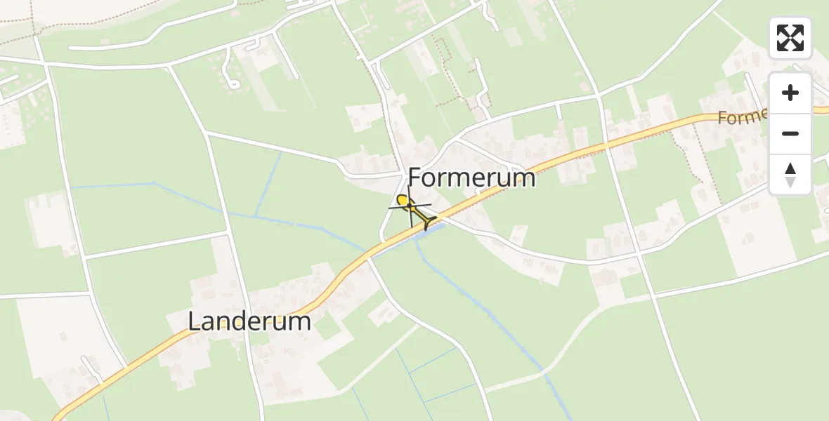 Routekaart van de vlucht: Ambulancehelikopter naar Formerum