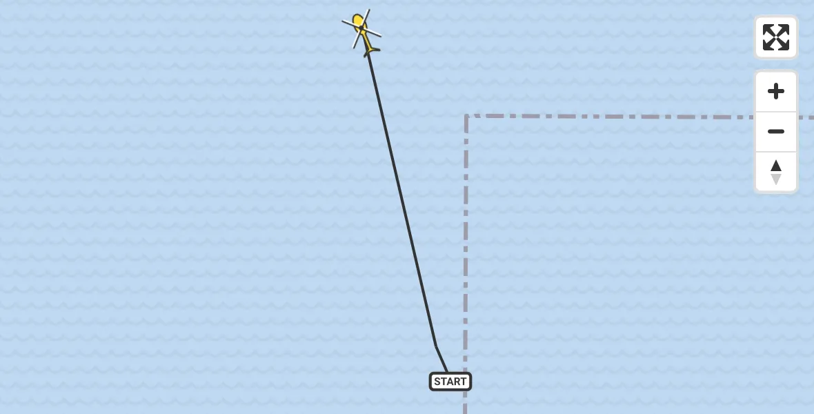 Routekaart van de vlucht: Ambulancehelikopter naar Ballum, Robbentocht WL35 Brakzand