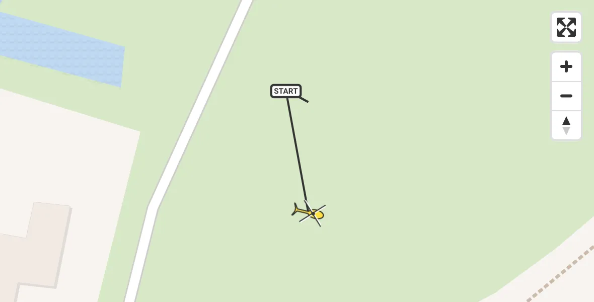 Routekaart van de vlucht: Traumahelikopter naar Loosdrecht, Oud-Loosdrechtsedijk