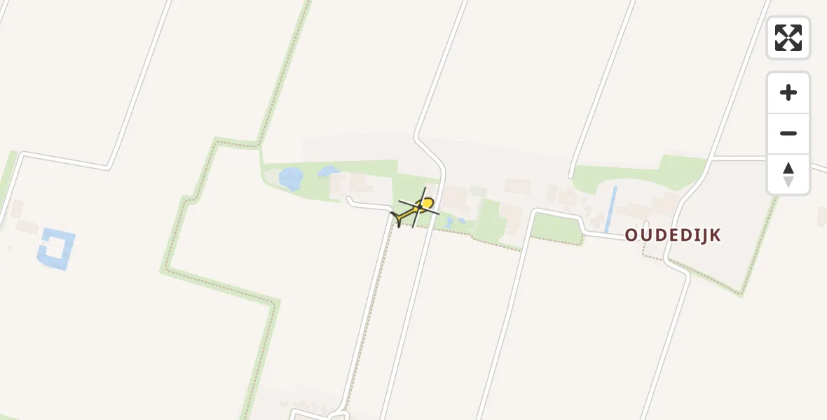 Routekaart van de vlucht: Traumahelikopter naar Pieterburen