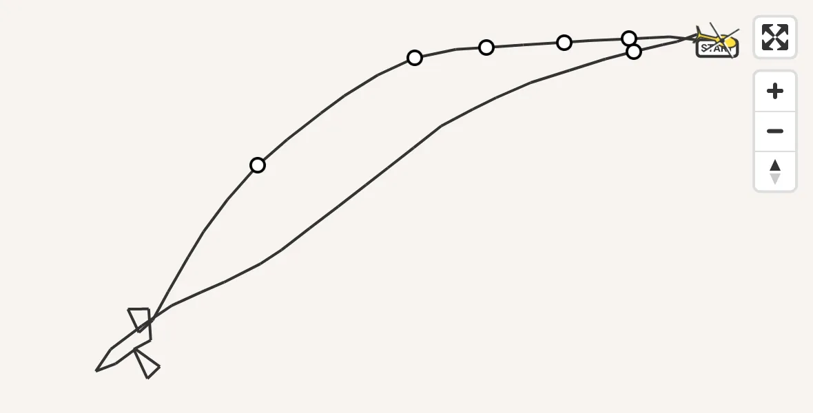 Routekaart van de vlucht: Traumahelikopter naar Sankt Augustin