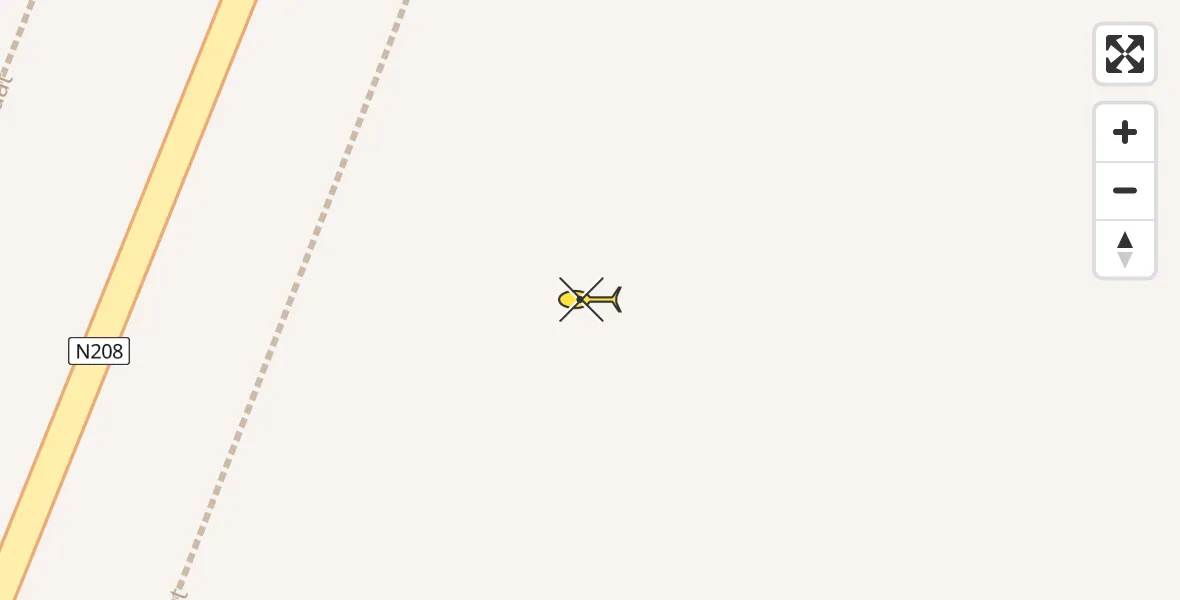 Routekaart van de vlucht: Traumahelikopter naar Hillegom