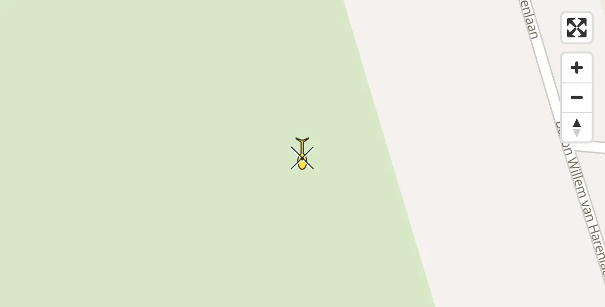 Routekaart van de vlucht: Traumahelikopter naar Sint-Oedenrode