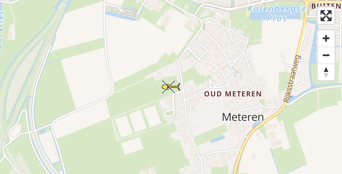 Routekaart van de vlucht: Traumahelikopter naar Meteren