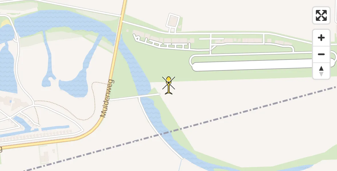 Vluchtroute  van Vliegveld Midden-Zeeland naar Vliegveld Midden-Zeeland