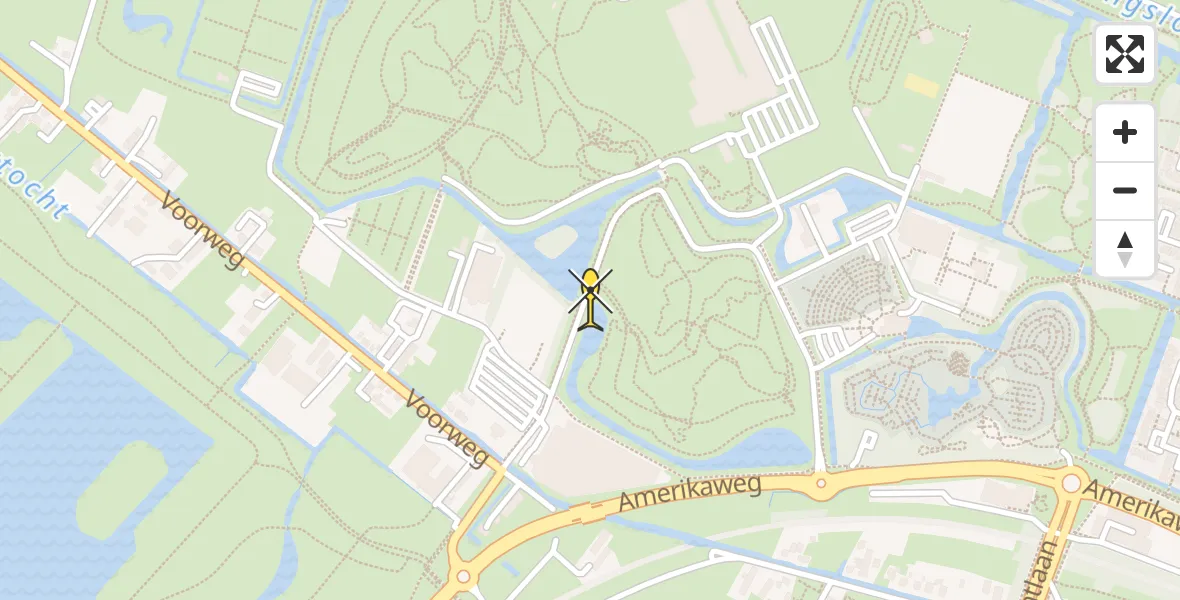 Routekaart van de vlucht: Traumahelikopter naar Zoetermeer