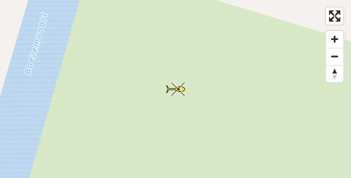 Routekaart van de vlucht: Traumahelikopter naar Bleiswijk