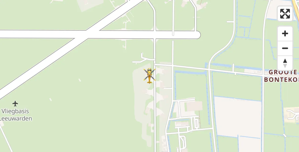 Vluchtroute Ambulancehelikopter Vliegbasis Leeuwarden - Vliegbasis Leeuwarden, 03 maart 2024, 09:34