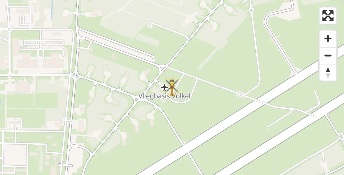 Vluchtroute Traumahelikopter Vliegbasis Volkel - Vliegbasis Volkel, 03 maart 2024, 11:19