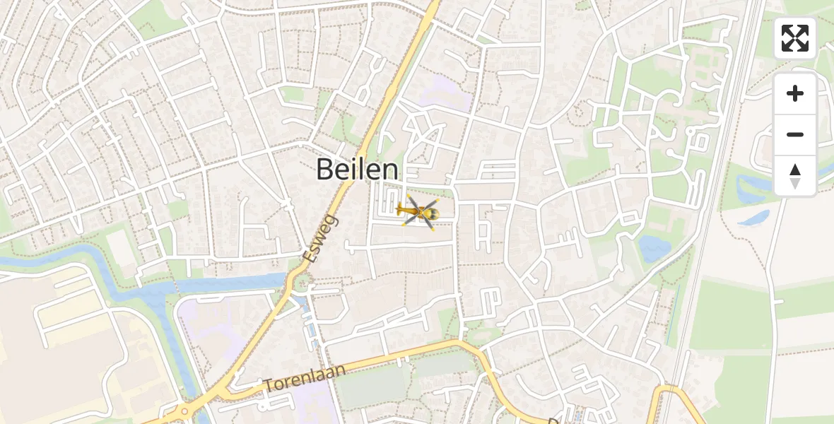 Vluchtroute Traumahelikopter Beilen - Beilen, 03 maart 2024, 12:26