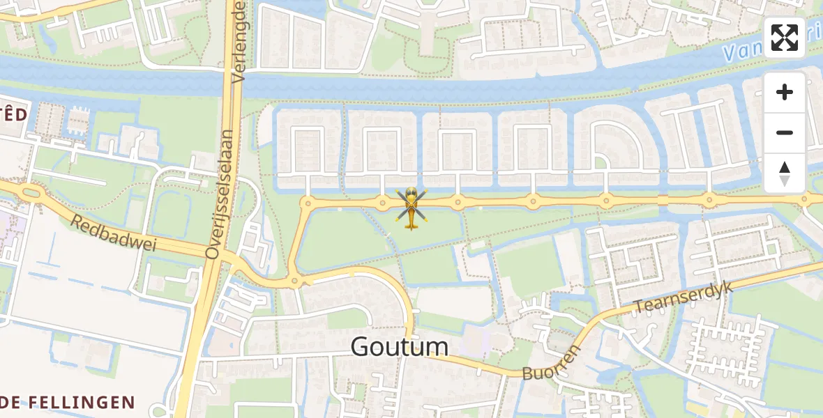 Vluchtroute Ambulancehelikopter Goutum - Goutum, 03 maart 2024, 13:51