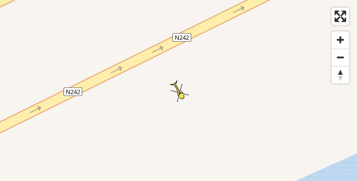 Routekaart van de vlucht: Ambulancehelikopter naar Alkmaar