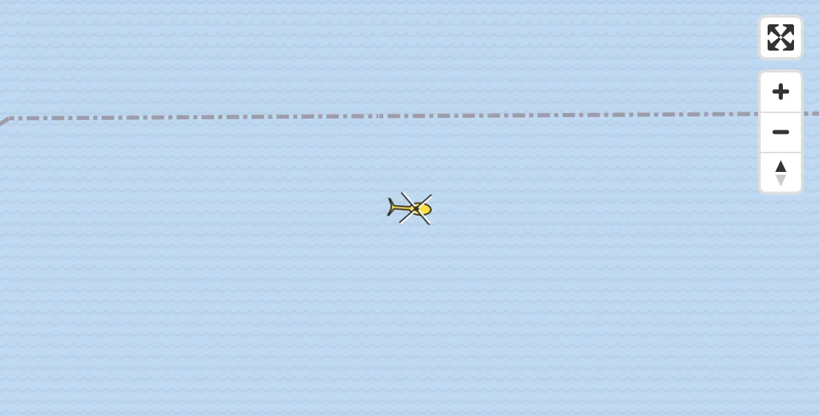 Routekaart van de vlucht: Ambulancehelikopter naar Den Oever