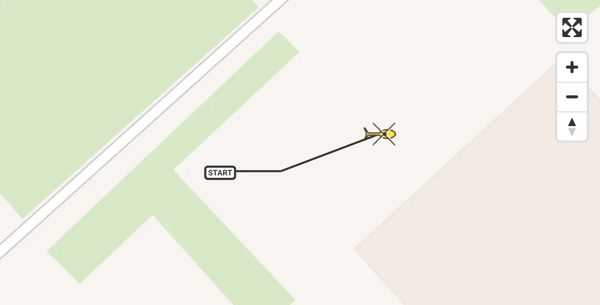 Routekaart van de vlucht: Traumahelikopter naar Lelystad Airport, Emoeweg